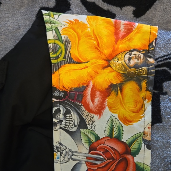 NWOT Mexican warrior skull pinup rockabilly psychobilly retro bra crop top L/XL - Picture 6 of 6